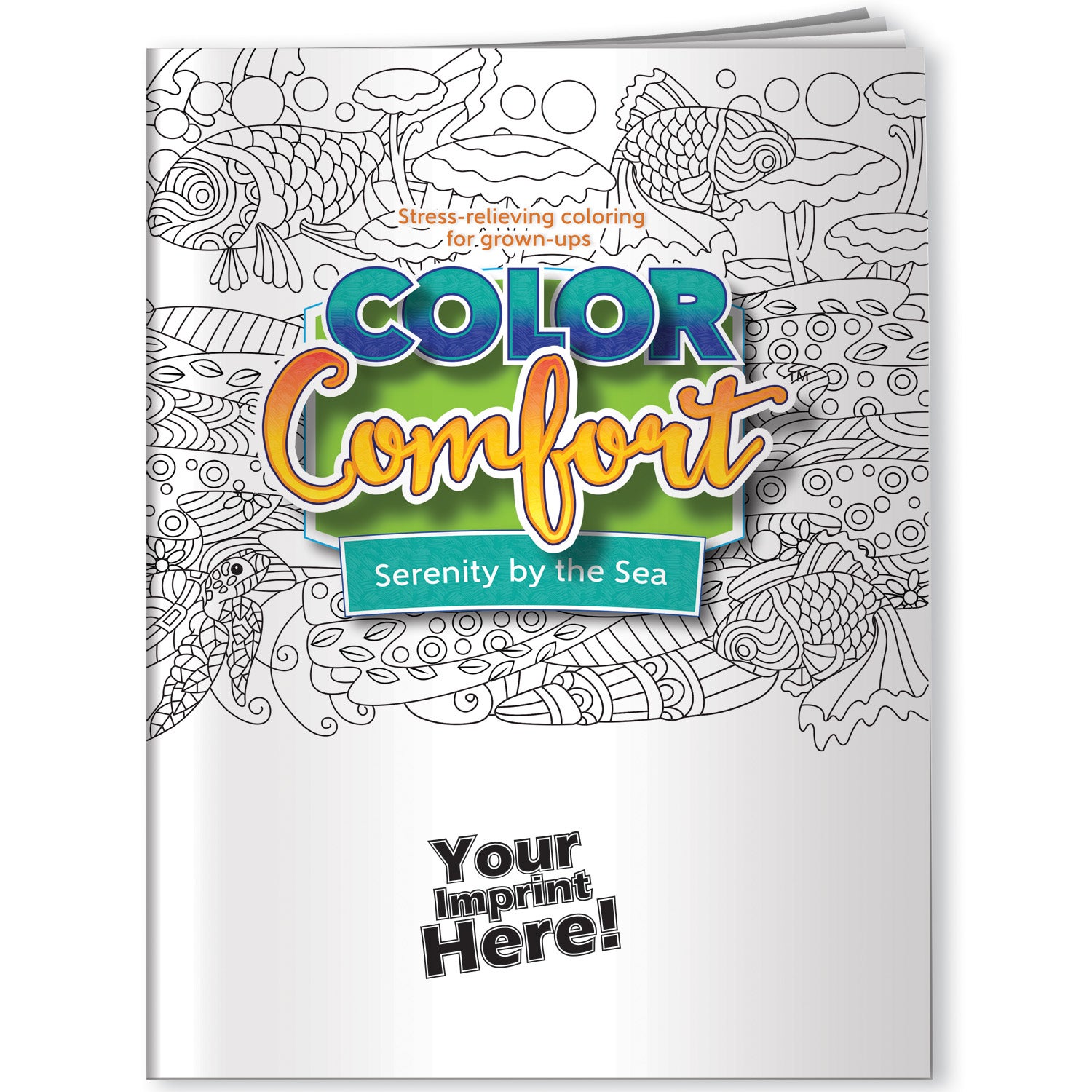 Adult Coloring Books | USA Made | Beach Theme | Eco Promotional Products